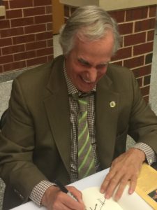 Henry Winkler signing books at Glen Allen High School at Henrico Education Foundation fundraiser